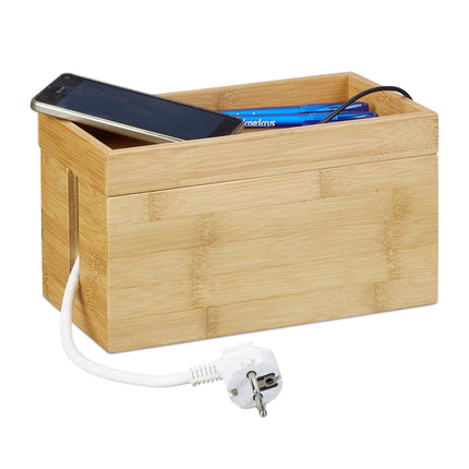 Bambus-Kabelbox