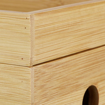 Bambus-Kabelbox