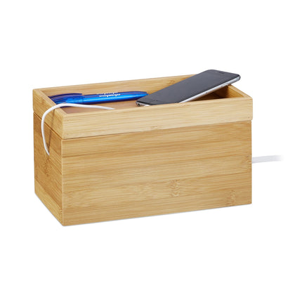 Bambus-Kabelbox