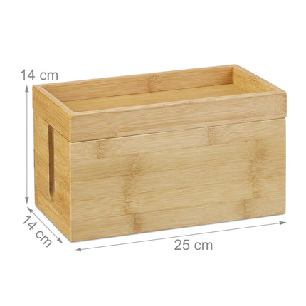 Bambus-Kabelbox