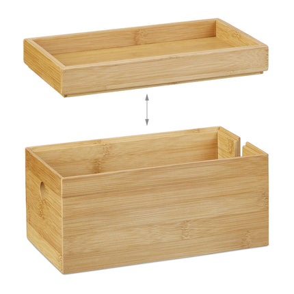 Bambus-Kabelbox