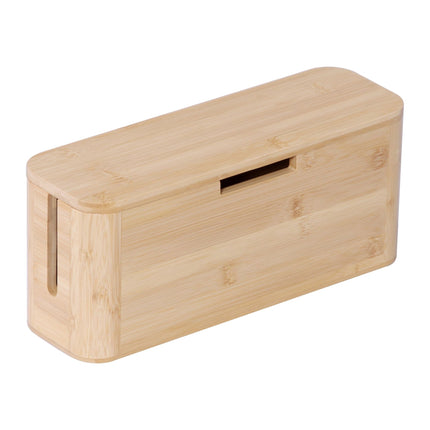 Kabelbox aus Bambus mit Magnetdeckel – Ordnung und Schutz