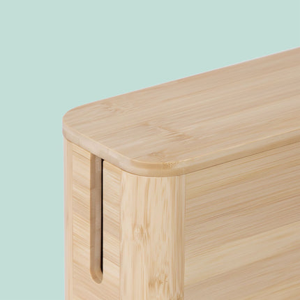Kabelbox aus Bambus mit Magnetdeckel – Ordnung und Schutz