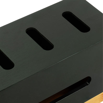 Bamboo Cable Management Box for 6-Socket Power Strip