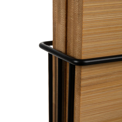 Bamboo Cutting Boards Set with Stand – 4 Pieces
