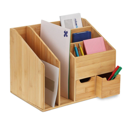 Schreibtisch-Organizer aus Bambus