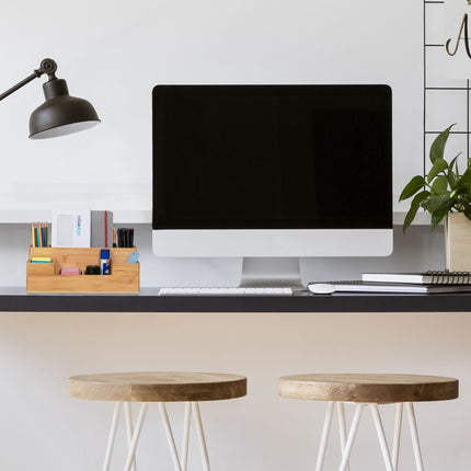 Bambus-Schreibtisch-Organizer