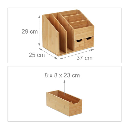 Schreibtisch-Organizer aus Bambus