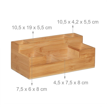 Bambus-Schreibtisch-Organizer