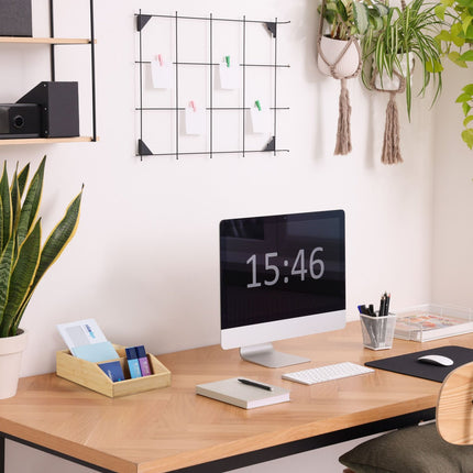 Bamboo Desk Organiser with 3 Compartments