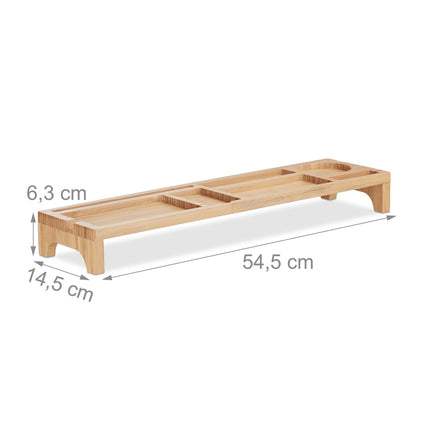 Bamboo Desk Organiser with 7 Compartments