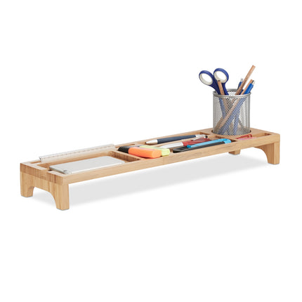 Bamboo Desk Organiser with 7 Compartments