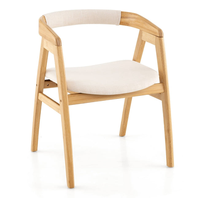Bambus-Esszimmerstuhl mit Kissen – Natur, Ergonomisch