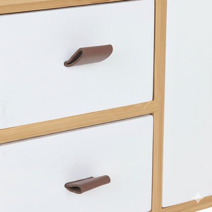 Bambus-Schubladenbox, 3-Schubladen-Organizer für Zuhause