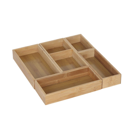 Bambus Schubladen Organizer Set, 5-teilig – Küche & Büro