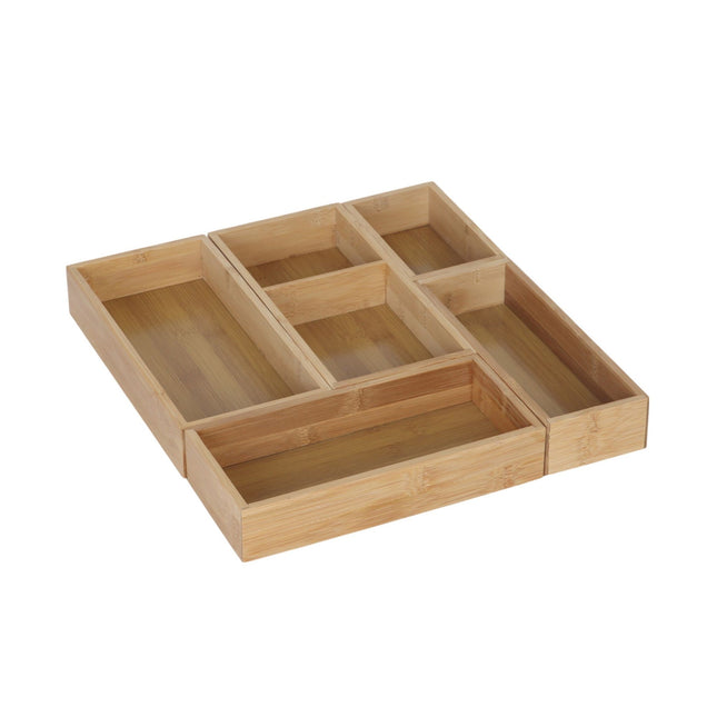 Bambus Schubladen Organizer Set, 5-teilig – Küche & Büro