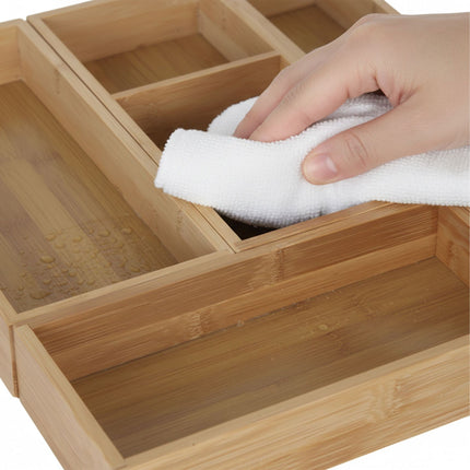 Bambus Schubladen Organizer Set, 5-teilig – Küche & Büro