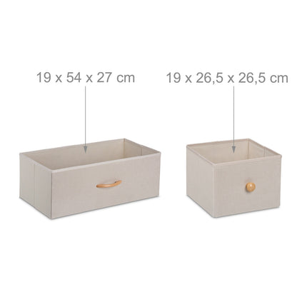 Bamboo Drawer Unit, 5-Drawer Storage Cabinet