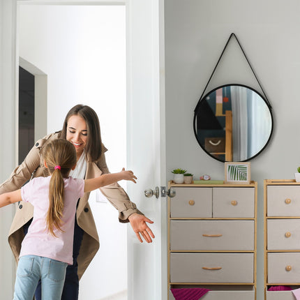 Bamboo Drawer Unit, 5-Drawer Storage Cabinet