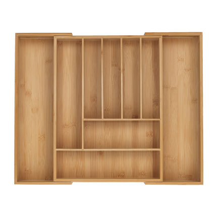 Bamboo Extendable Cutlery Tray for Drawers