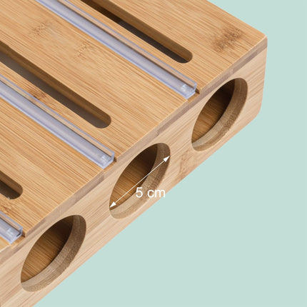 Bamboo Foil & Cling Film Dispenser with Cutter
