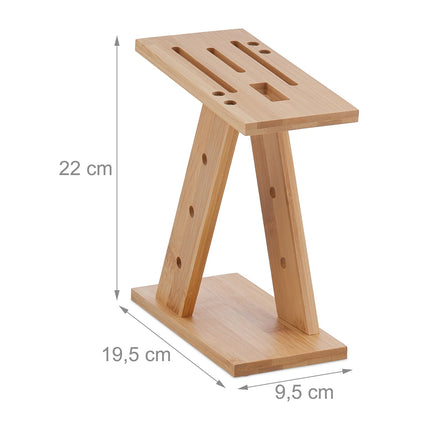 Bambusmesser- und Scherenset – platzsparender Organizer