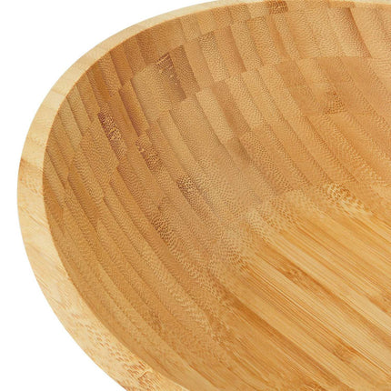 Bamboo Oval Salad Bowl – Natural, Easy to Clean