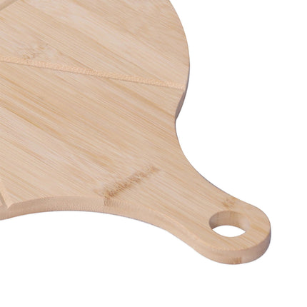 Pizza-Servierplatten aus Bambus, 2er-Set mit Rillen