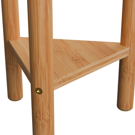 Bamboo & Plastic Indoor Plant Stand – Large Display Shelf