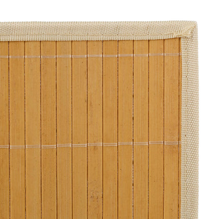 Bamboo Polyester Placemats Set of 6 with Coasters