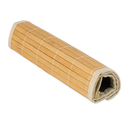 Bamboo Polyester Placemats Set of 6 with Coasters