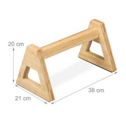 Bambus-Liegestützgriffe, Calisthenics-Parallettes-Set