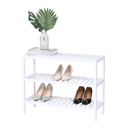 Bamboo Shoe Rack – 3-Tier, Space-Saving Design