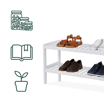 Bambus-Schuhregal – Platzsparend, fasst 9 Paar