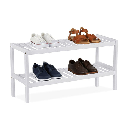 Bambus-Schuhregal – Platzsparend, fasst 9 Paar