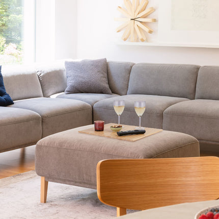 Bambus-Sofa-Armlehnenablage mit Anti-Rutsch-Pads