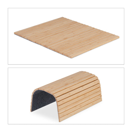 Bambus-Sofa-Armlehnenablage mit Anti-Rutsch-Pads