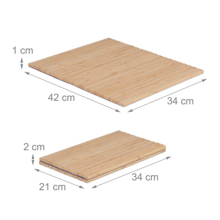 Bambus-Sofa-Armlehnenablage mit Anti-Rutsch-Pads