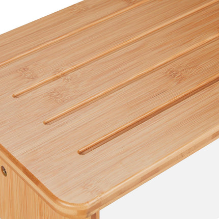Bamboo Step Stool – Small, Moisture-Resistant