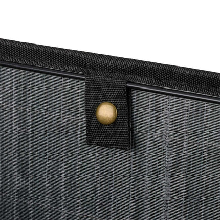 Bamboo Storage Baskets Set, Square, Fabric Lined