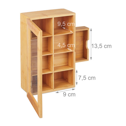 Teebox aus Bambus mit Schublade