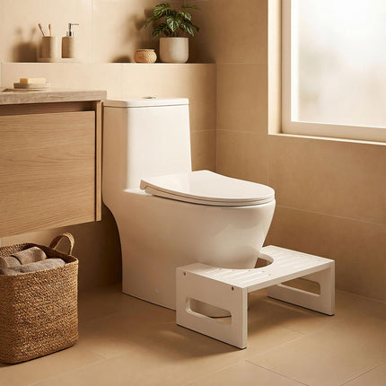 Bamboo Toilet Step Stool – Supports Healthy Bowel Movement