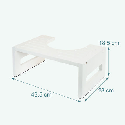 Bamboo Toilet Step Stool – Supports Healthy Bowel Movement