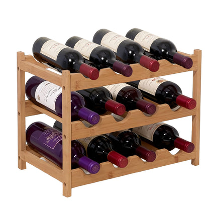 Bambus-Weinregal für Küche oder Hausbar