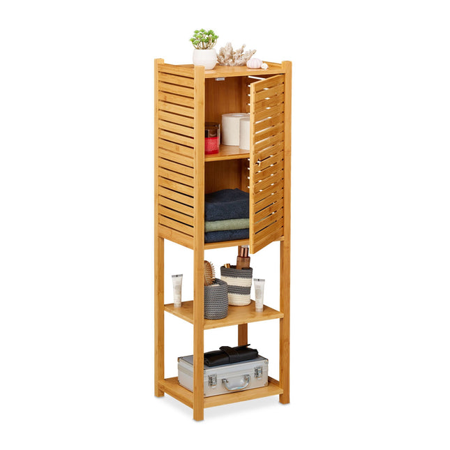 Bamboe badkamerplank met 2 planken