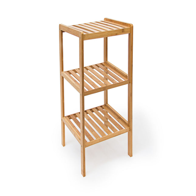 Badkamerplank van bamboe met 3 planken