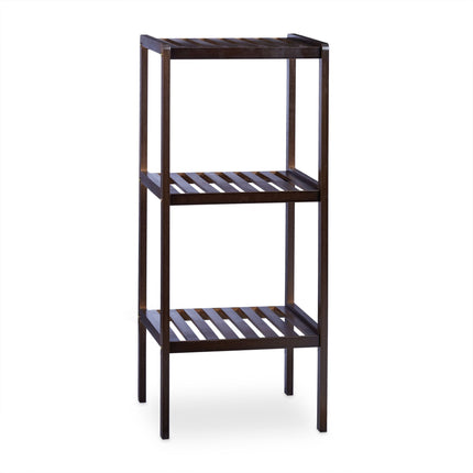 Bamboo bathroom shelf with 3 shelves
