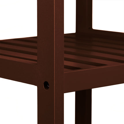 Bamboo bathroom shelf with 3 shelves