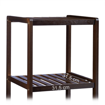 Bamboo bathroom shelf with 3 shelves