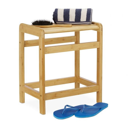 Bamboo bathroom stool